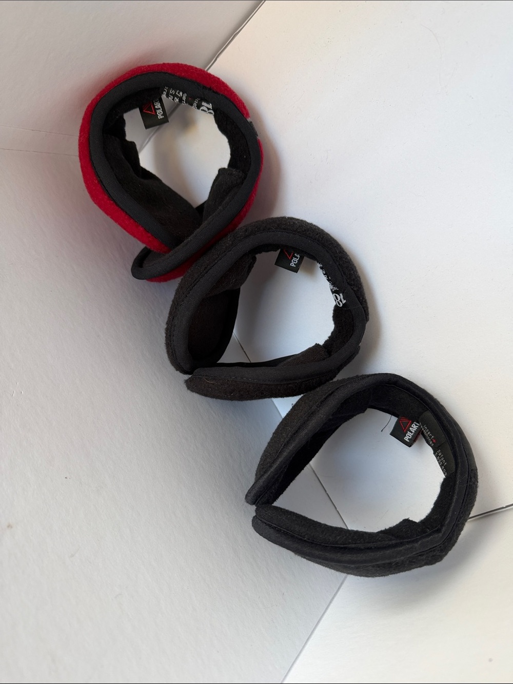 Foldable Fleece Ear Warmers - Polartec 180s, Set of 3